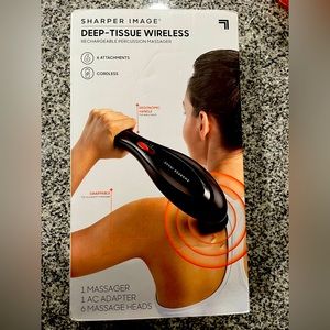 Sharper Image Deep-Tissue Massager with Swappable Heads